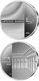 20 euro coin 100th anniversary of the Bank of Lithuania | Lithuania 2022