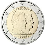 2 euro coin 25th Birthday of Hereditary Grand Duke Guillaume | Luxembourg 2006