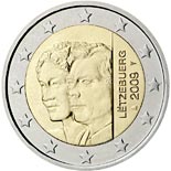2 euro coin 90th Anniversary of Grand Duchess Charlotte's Accession to the Throne | Luxembourg 2009