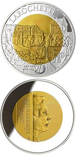 5 euro coin Castle of Larochette  | Luxembourg 2014