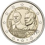 2 euro coin 100 years birth of Grand Duke John | Luxembourg 2021