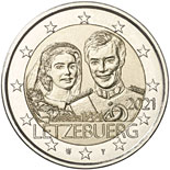 2 euro coin 40th anniversary of birth Grand Duke William II | Luxembourg 2021