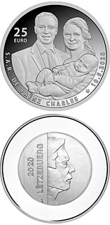 25 euro coin Birth of Prince Charles | Luxembourg 2020