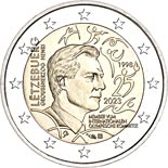 2 euro coin 25th anniversary of Grand Duke Henri as a member of the International Olympic Committee | Luxembourg 2023