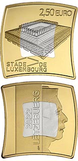 2.5 euro coin Stadium of Luxembourg | Luxembourg 2022