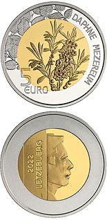 5 euro coin Daphne (Paradise plant) | Luxembourg 2022