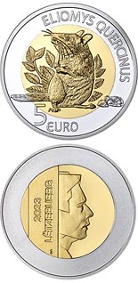 5 euro coin Garden Dormouse | Luxembourg 2023