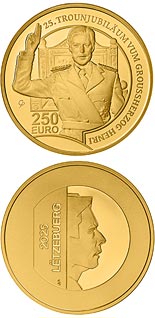 250 euro coin 25th Anniversary of Grand Duke Henri’s Accession to the Throne
 | Luxembourg 2025