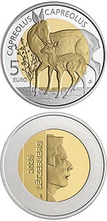 5 euro coin Roe Deer | Luxembourg 2025