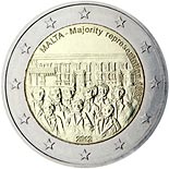 2 euro coin 1887 Majority Representation | Malta 2012