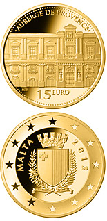 15 euro coin Auberge de Provence | Malta 2013