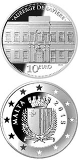 10 euro coin Auberge de Baviere | Malta 2015