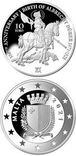 10 euro coin 550th Anniversary of the Birth of Albrecht Dürer | Malta 2021