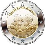 2 euro coin Heroes of the Pandemic | Malta 2021