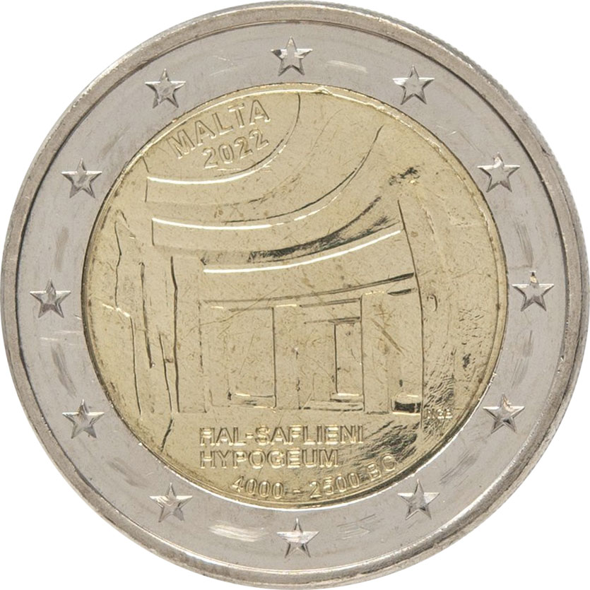 Image of 2 euro coin - Hal Saflieni Hypogeum | Malta 2022