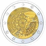 Image of 2 euro coin - 35th Anniversary of the Erasmus Programme | Malta 2022