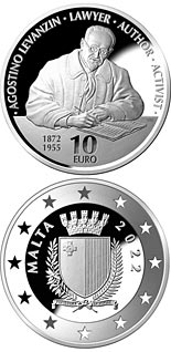 10 euro coin 200th Anniversary of the Birth of Agostino Levanzin | Malta 2022