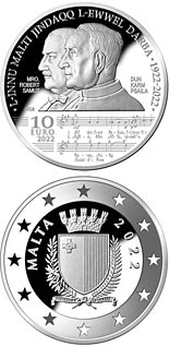 10 euro coin Centenary of the first performance of the Innu Malti | Malta 2022