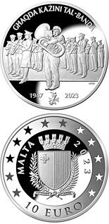 10 euro coin 75th Anniversary of the Malta National Band Club Association | Malta 2023