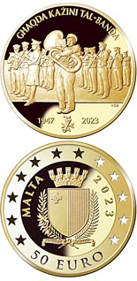 50 euro coin 75th Anniversary of the Malta National Band Club Association | Malta 2023