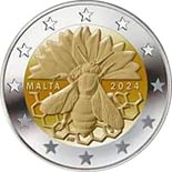 2 euro coin The Maltese Honey Bee | Malta 2024