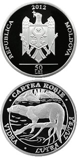 50 leu coin Otter | Moldova 2012