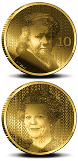 10 euro coin 400. birthday of Rembrandt Harmenszoon van Rijn  | Netherlands 2006