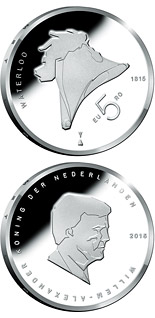 5 euro coin 200th Anniversary of the Battle of Waterloo | Netherlands 2015