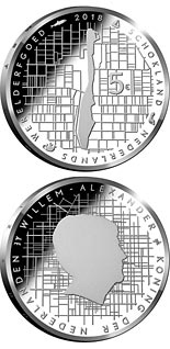 5 euro coin Schokland | Netherlands 2018