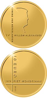 10 euro coin Piet Mondriaan | Netherlands 2022