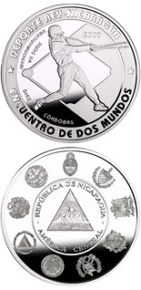 10 córdoba coin The Olympic Games – Baseball | Nicaragua 2007