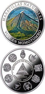 10 córdoba coin Wonders of nature - Momotombo volcano | Nicaragua 2017