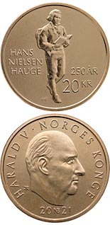 20 krone coin Hans Nielsen Hauge | Norway 2021