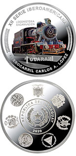 1 guaraní coin Historic Railways | Paraguay 2020