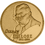 2 zloty coin Czesław Miłosz (1911 - 2004)  | Poland 2011