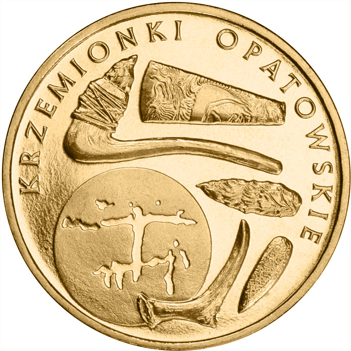 Image of 2 zloty coin - Krzemionki Opatowskie | Poland 2012.  The Nordic gold (CuZnAl) coin is of UNC quality.