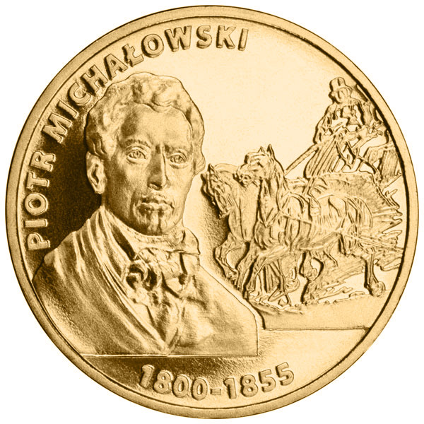 Image of 2 zloty coin - Piotr Michałowski | Poland 2012.  The Nordic gold (CuZnAl) coin is of UNC quality.