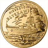 2 zloty coin ORP Błyskawica | Poland 2012