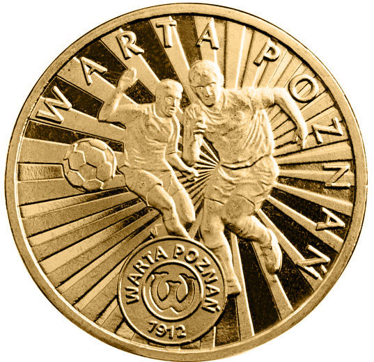 Image of 2 zloty coin - Warta Poznań | Poland 2013.  The Nordic gold (CuZnAl) coin is of UNC quality.