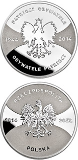 20 zloty coin Patriots 1944 Citizens 2014  | Poland 2014