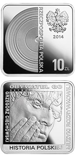 10 zloty coin Grzegorz Ciechowski | Poland 2014