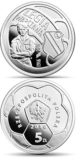 5 zloty coin Legia Warszawa | Poland 2016