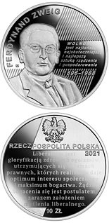 10 zloty coin Ferdynand Zweig | Poland 2021