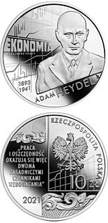 10 zloty coin Adam Heydel | Poland 2021