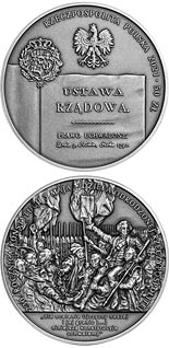 50 zloty coin  230th Anniversary of the Constitution of 3 May 1791 – the magnum opus of the revived Polish - Lithuanian Commonwealth  | Poland 2021