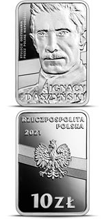 10 zloty coin 100th Anniversary of Regaining Independence by Poland
– Ignacy Daszyński | Poland 2021