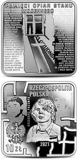 10 zloty coin In Memory of the Victims of Martial Law  | Poland 2021