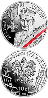 10 zloty coin Zdzisław Broński - Uskok | Poland 2022
