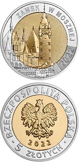 5 zloty coin Moszna Castle  | Poland 2022