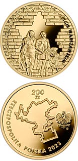 200 zloty coin 80th Anniversary of the Outbreak of the Warsaw Ghetto Uprising | Poland 2023